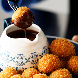 Amoretti Horchata Arancini with Mexican Coffee Dipping Sauce