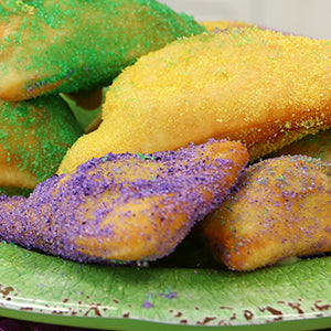 Beignets with Banana Cream Filling for Mardi Gras