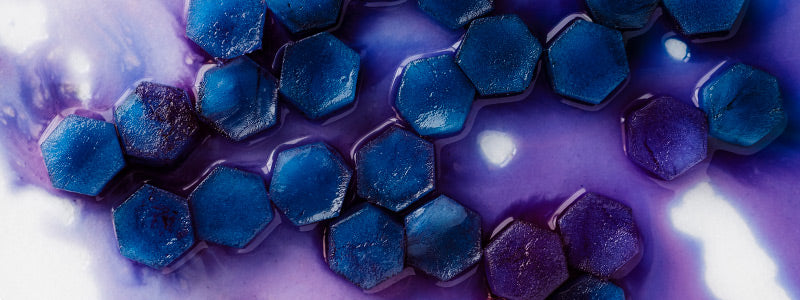 Amoretti Butterfly Pea Tea Ice Cubes