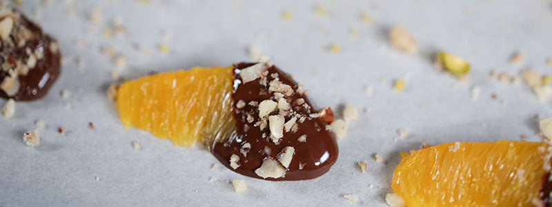 Chocolate Dipped Citrus Segments — Amoretti