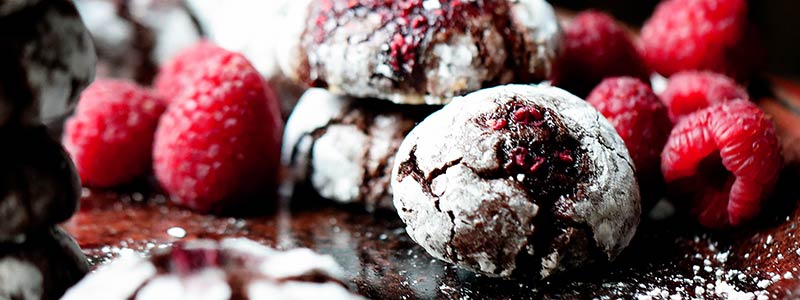 Chocolate Raspberry Crinkle Cookies — Amoretti