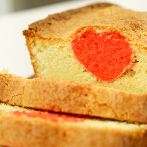 Heart Pound Cake for Valentine's Day