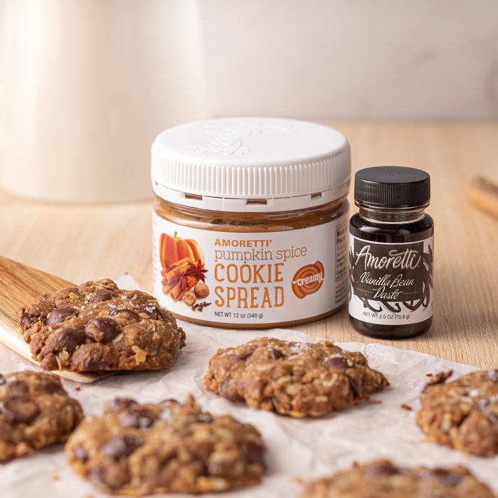 Brown Butter Pumpkin Spice Oatmeal Chocolate Chip Cookies