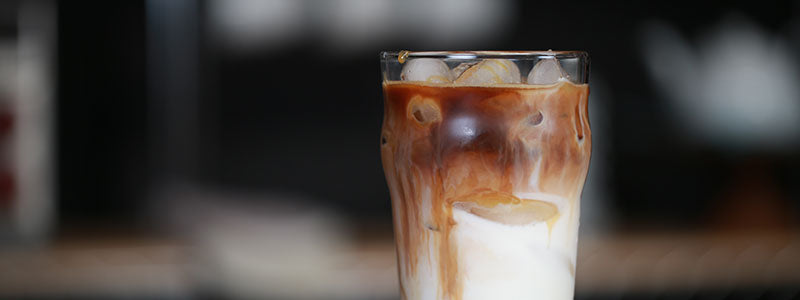 Iced Caramel Macchiato homemade drink 