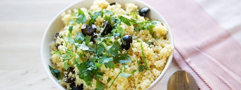 Lemon Couscous with Olives