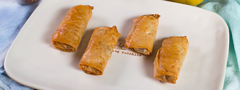 Mango-Hazelnut Phyllo Pockets