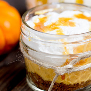 Mini Pumpkin Cream Pies with Speculoos Cookie Crust