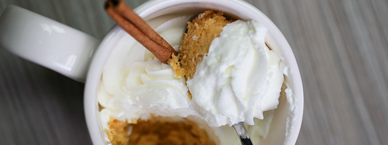 Pumpkin Spice Cake in a Mug