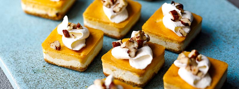 Amoretti Pumpkin Spice Cheesecake Bites