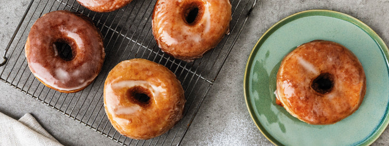 Amoretti Pumpkin Spice Doughnuts with Pumpkin Spice Glaze