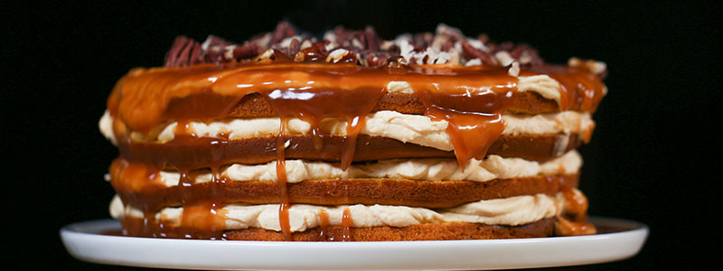 Pumpkin Caramel Torte — Amoretti