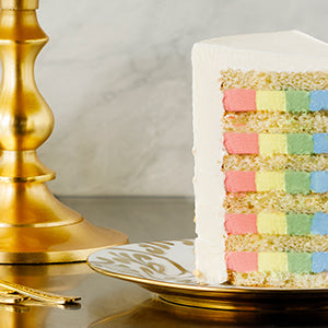 Amoretti Surprise Rainbow Cake