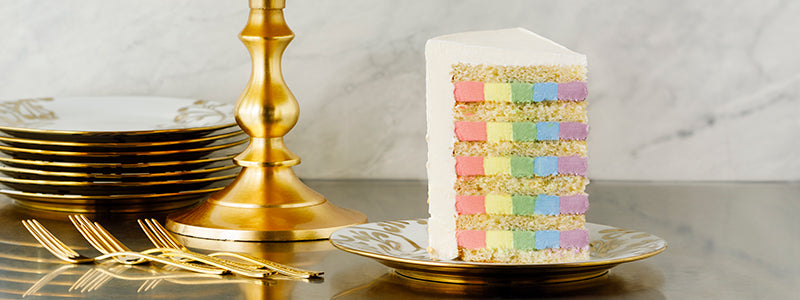 Amoretti Surprise Rainbow Cake