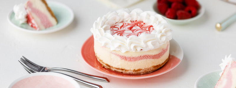 Amoretti Raspberry White Chocolate Cheesecake