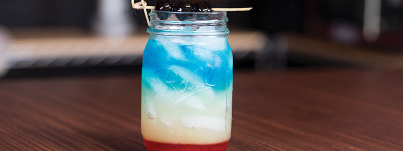 Red, White &amp; Blue Cocktail — Amoretti
