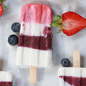 Red, White and Blueberry Frozen Pops