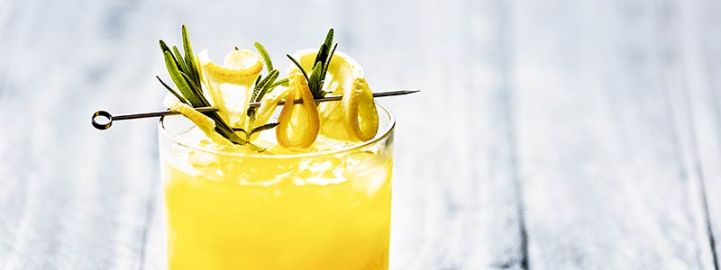 Rosemary Bourbon Sour Cocktail