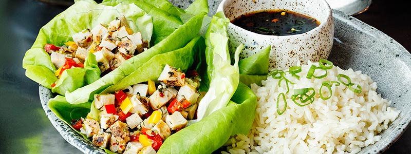 Amoretti Thai Chicken Lettuce Wraps