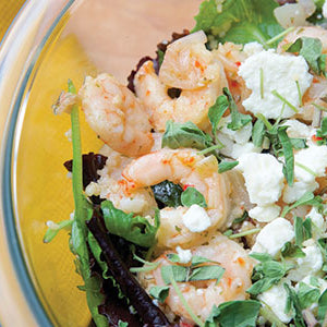 Mediterranean Shrimp and Couscous Dinner Salad