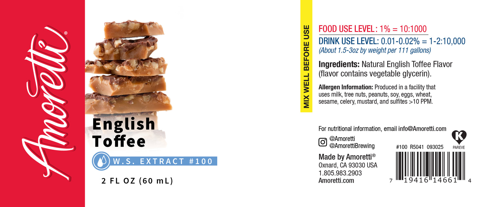 English Toffee Extract Water Soluble