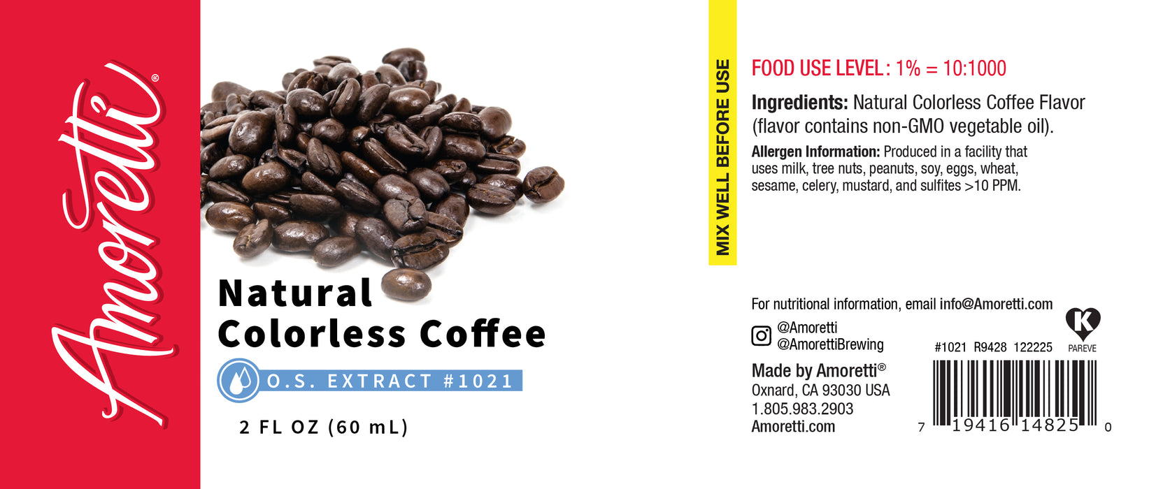 Natural Colorless Coffee Extract Oil Soluble