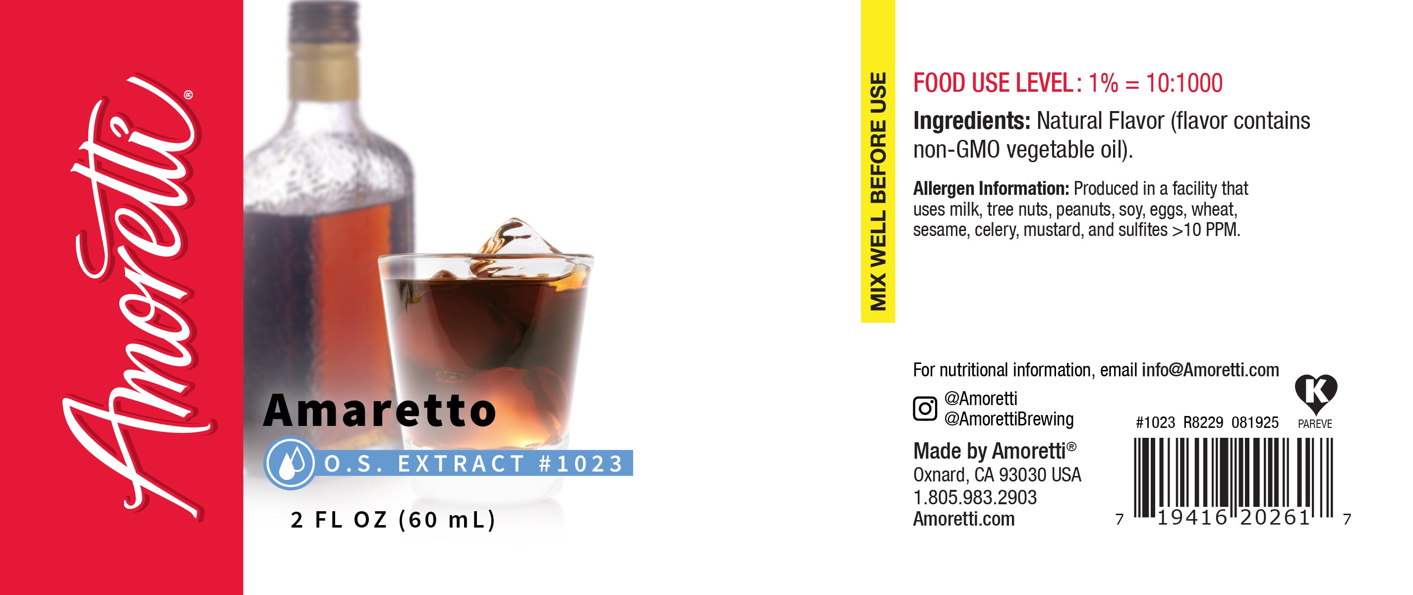 Amaretto Extract Oil Soluble — Amoretti