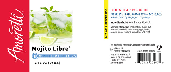 Mojito Libre Extract Water Soluble (mint & lime) — Amoretti