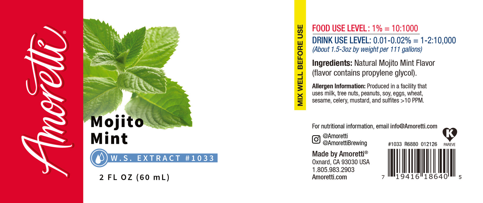 Mojito Mint Extract Water Soluble (just mint, no lime)