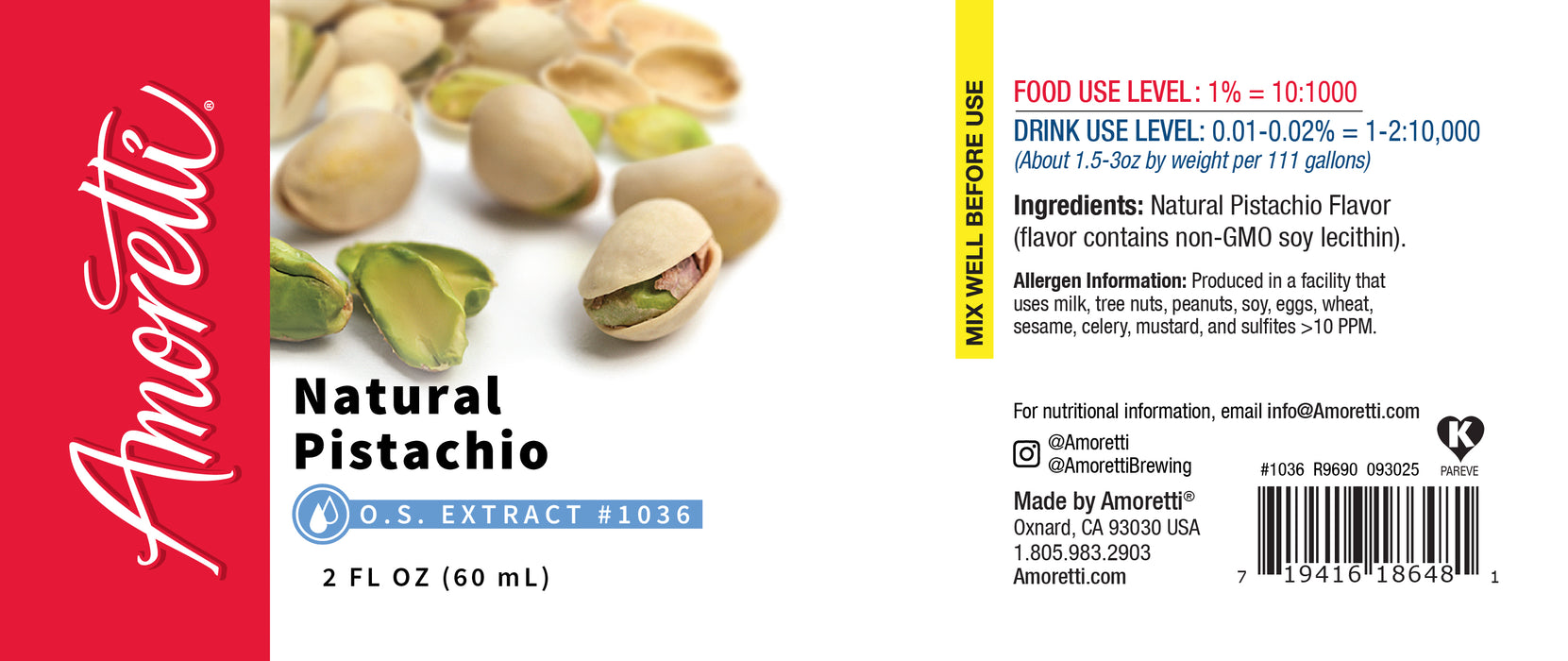Natural Pistachio Extract Oil Soluble
