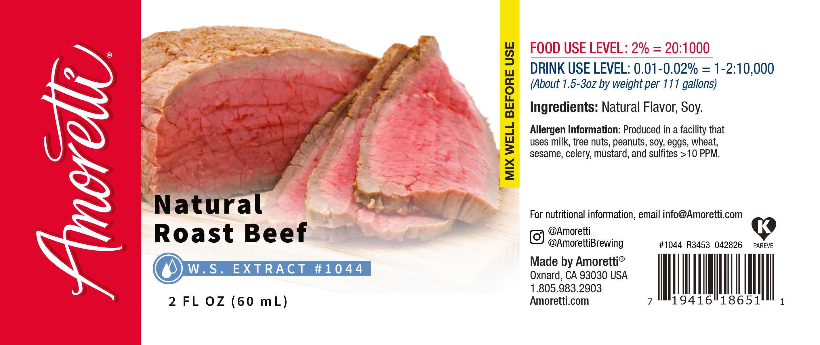 Natural Roast Beef Extract Water Soluble — Amoretti