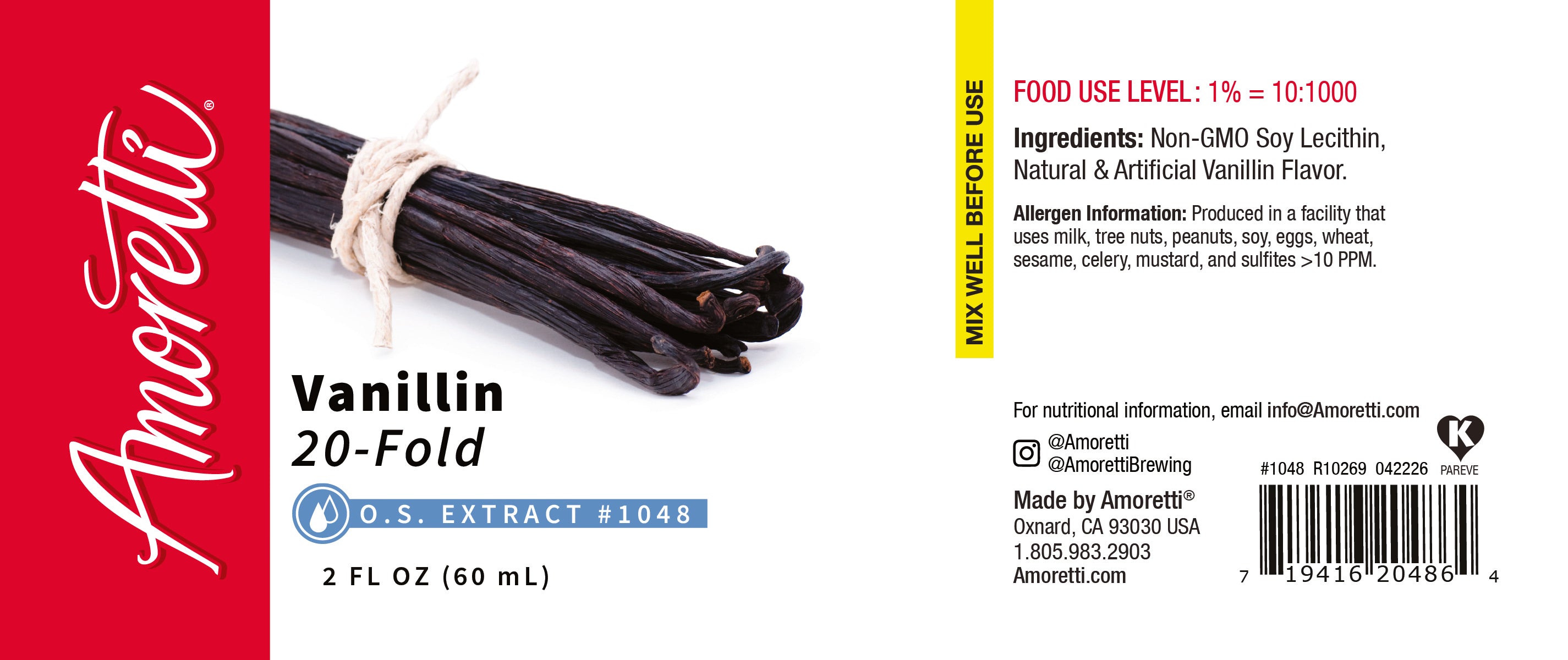 Vani (✿˘︶˘*）　♪ Vanillin Extract Oil Soluble 20X — Amoretti