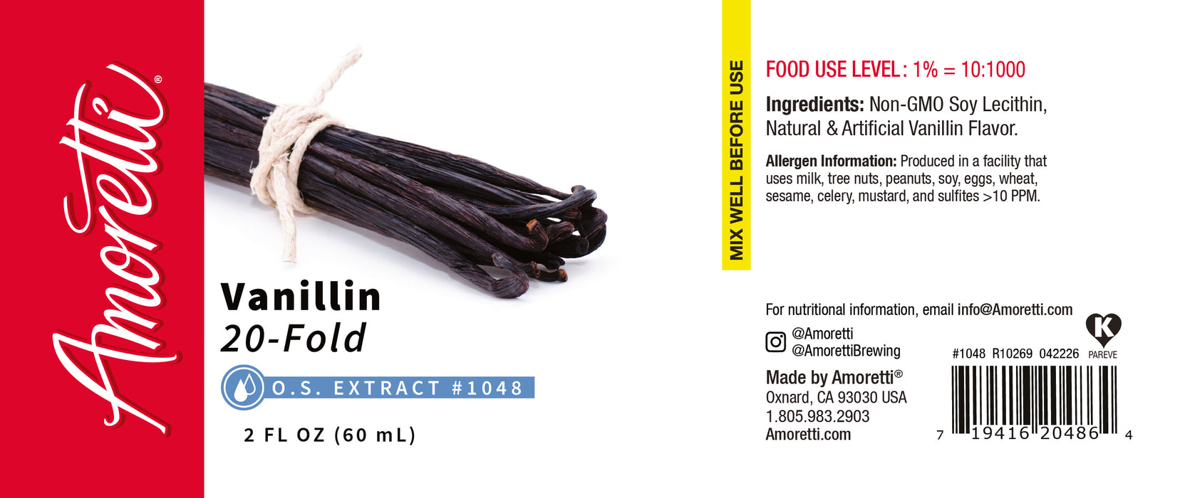 Vanillin Extract Oil Soluble 20X
