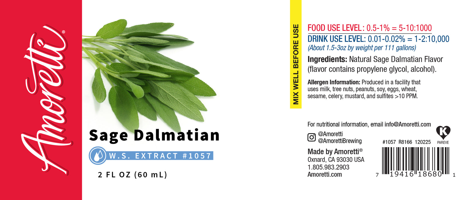 Sage Dalmatian Extract Water Soluble