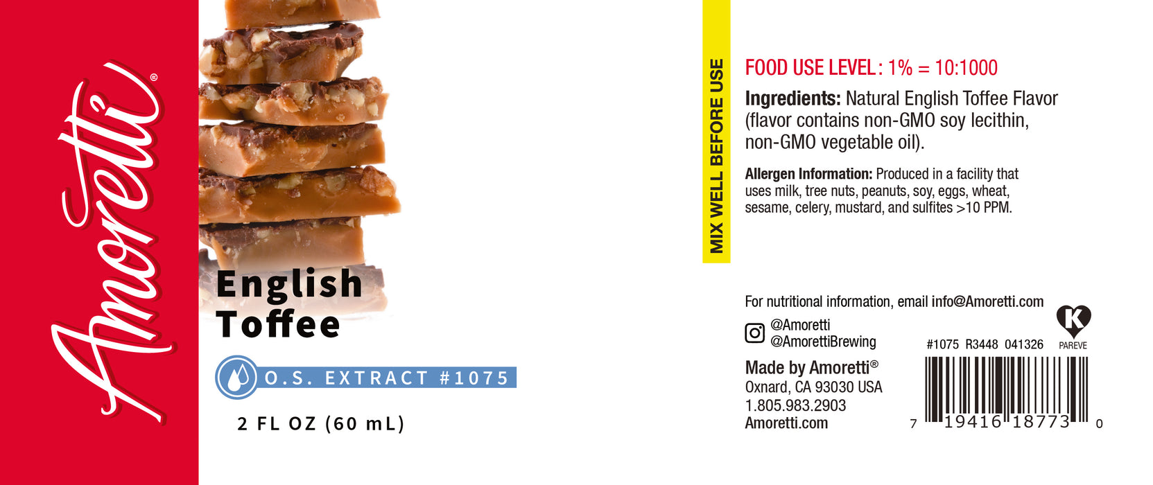 English Toffee Extract Oil Soluble