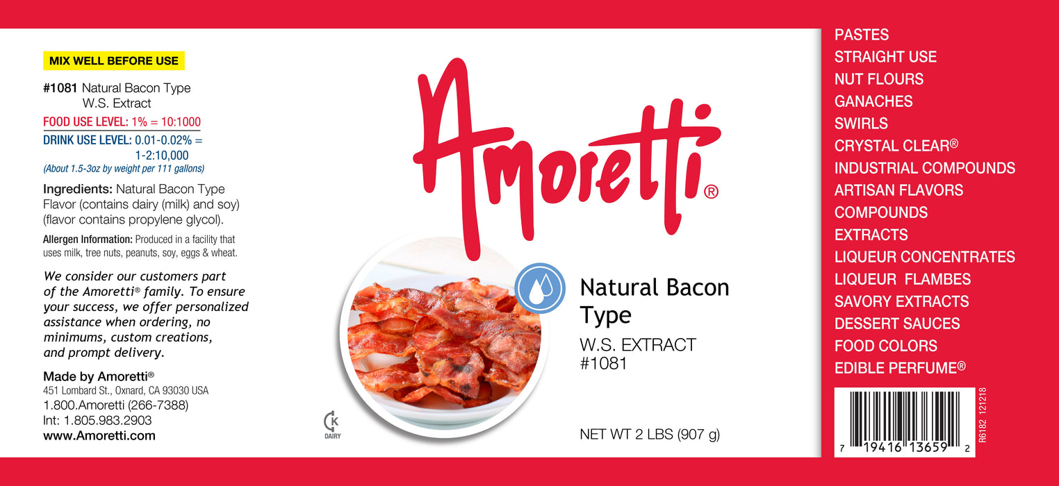 Natural Bacon Type Extract Water Soluble