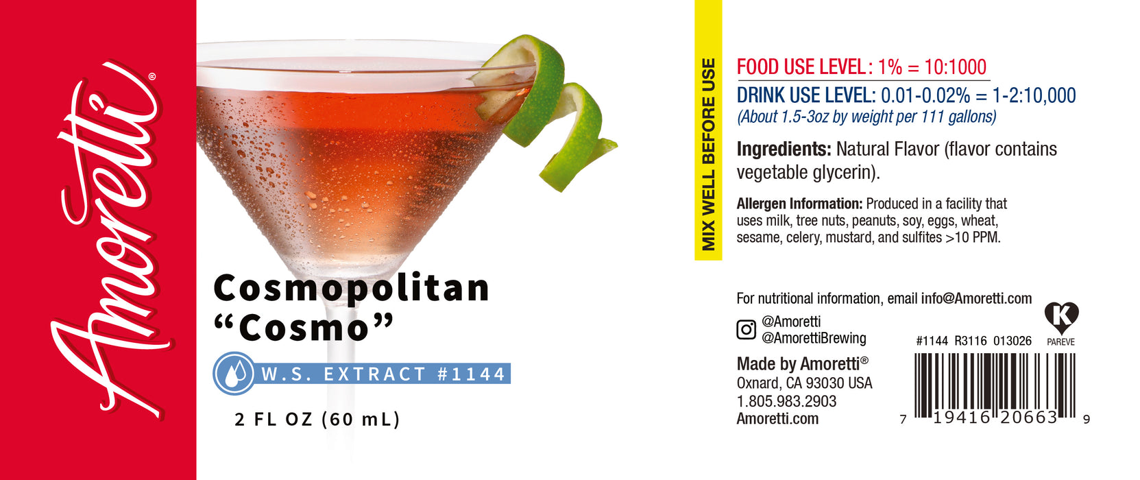 Cosmopolitan "Cosmo" Extract Water Soluble