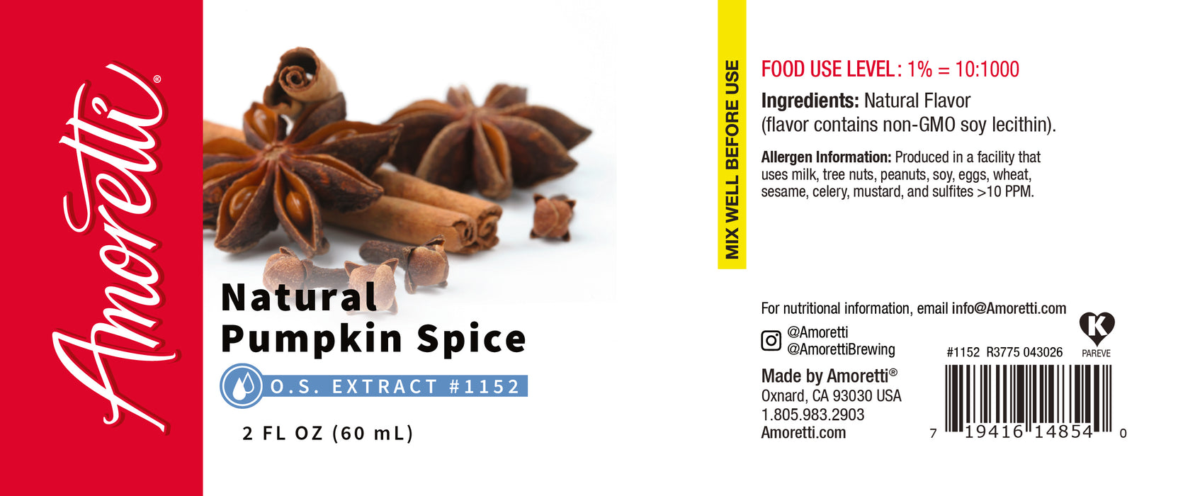 Natural Pumpkin Spice Extract Oil Soluble