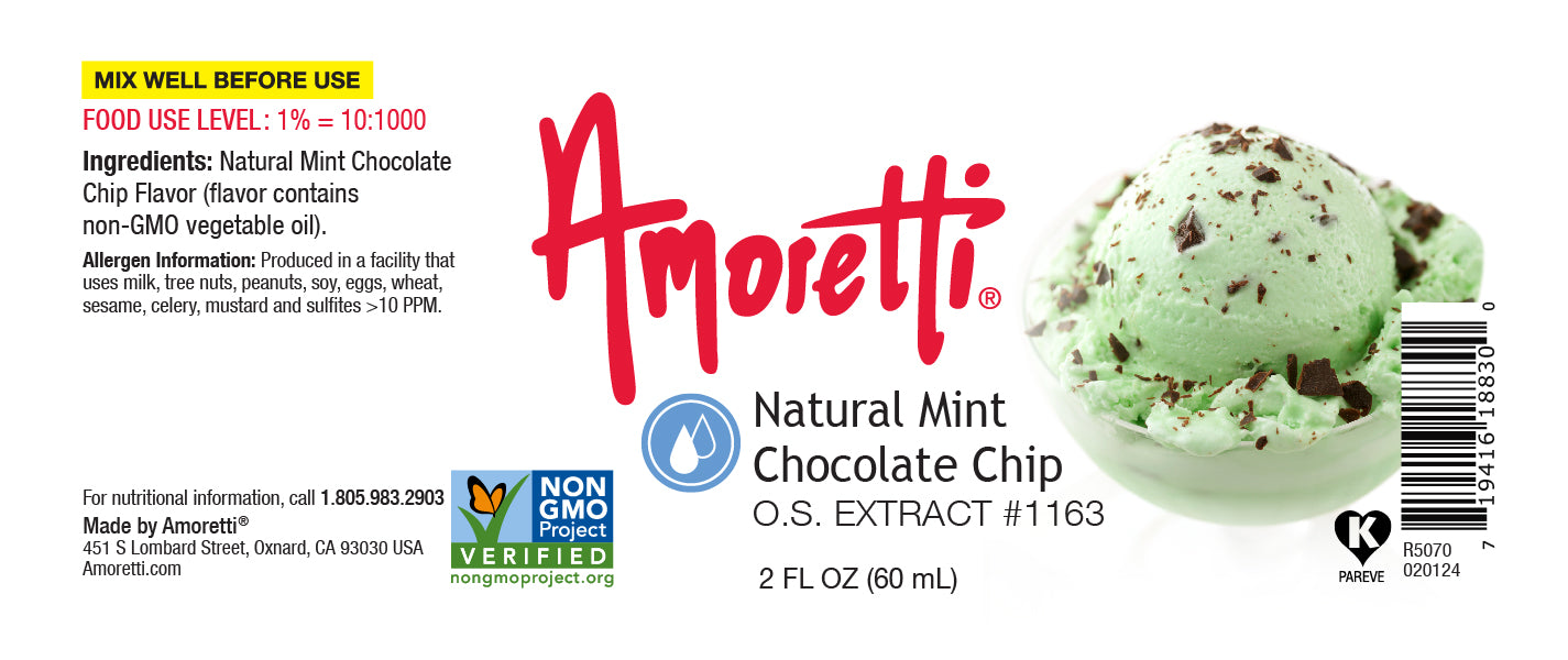 Natural Mint Chocolate Chip Extract Oil Soluble