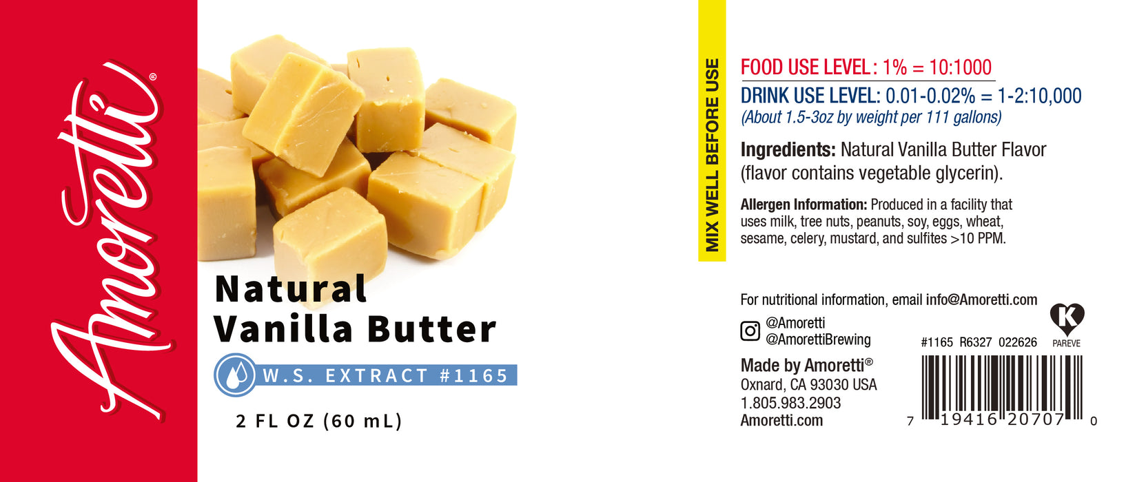 Natural Vanilla Butter Extract Water Soluble