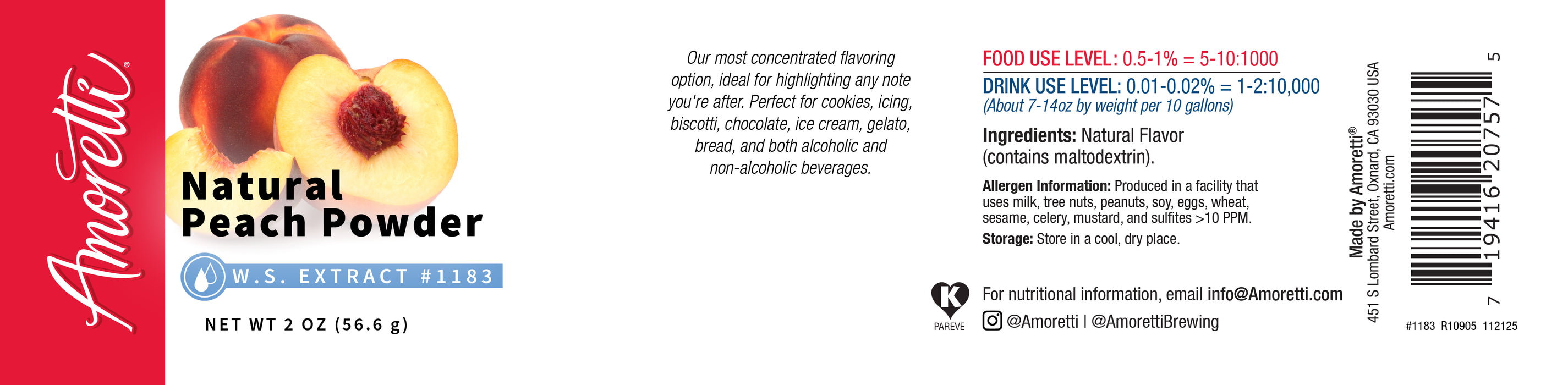 Natural Peach Extract Powder Water Soluble