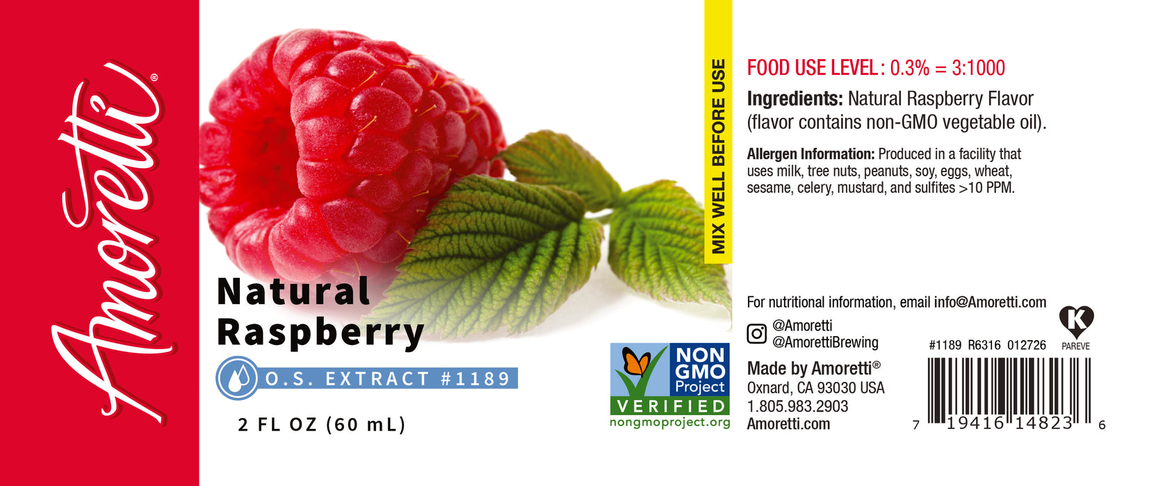Raspberry Extract Natural Oil Soluble