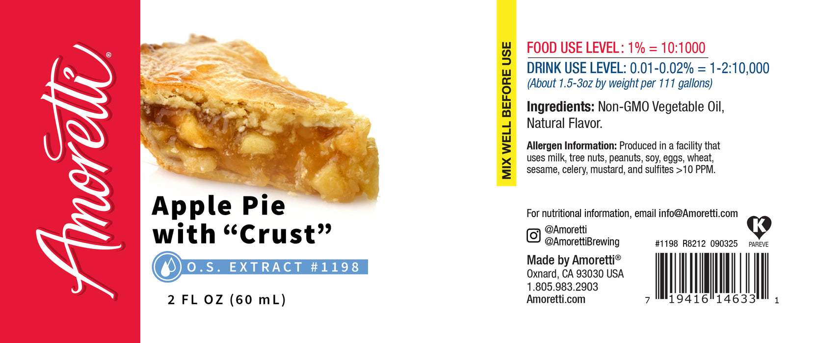 Apple Pie with "Crust" Extract Oil Soluble