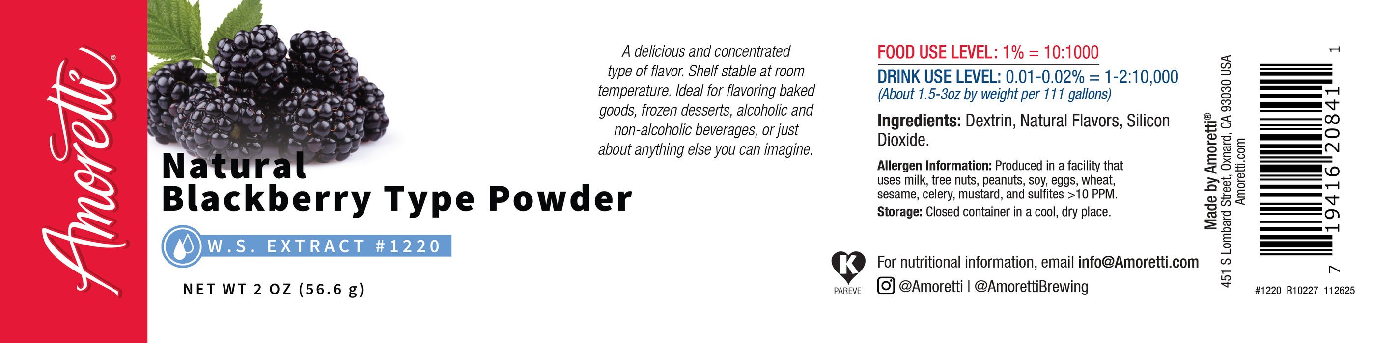 Natural Blackberry Type Extract Powder Water Soluble