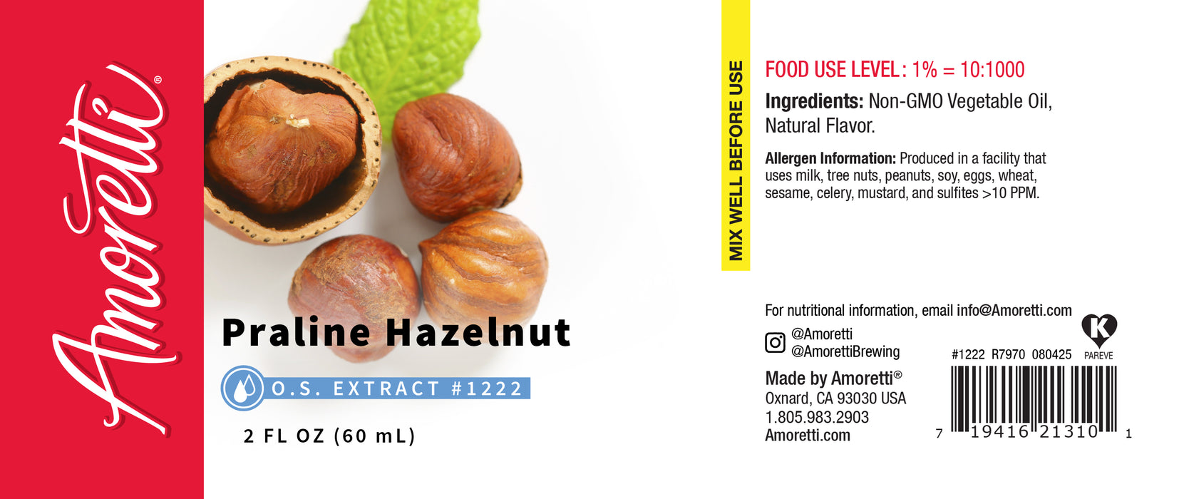 Praline Hazelnut Extract Oil Soluble