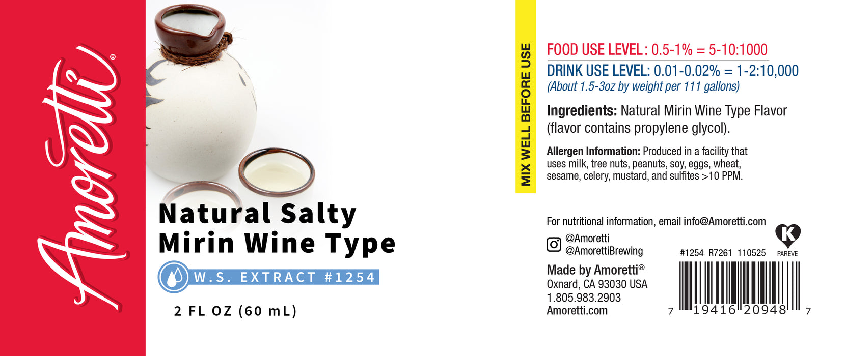 Natural Salty Mirin Extract Water Soluble