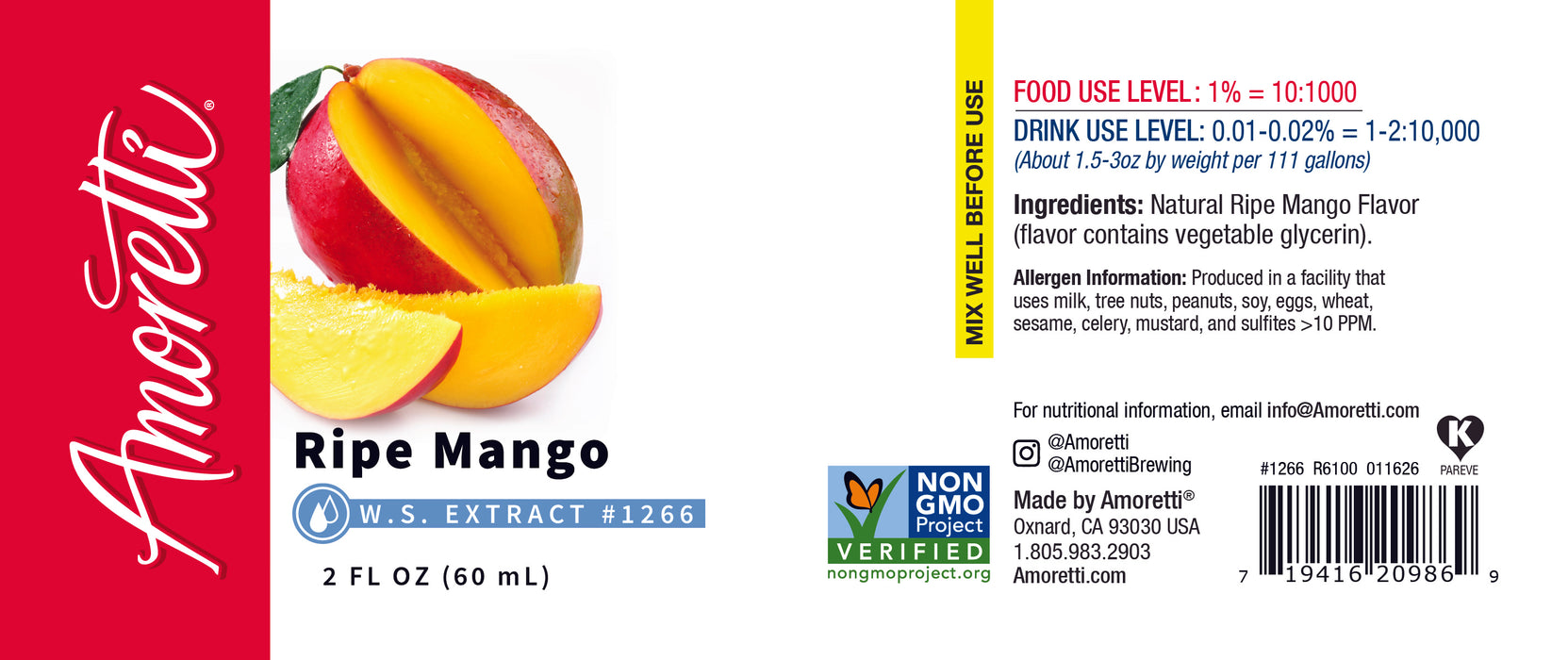 Ripe Mango Extract Water Soluble