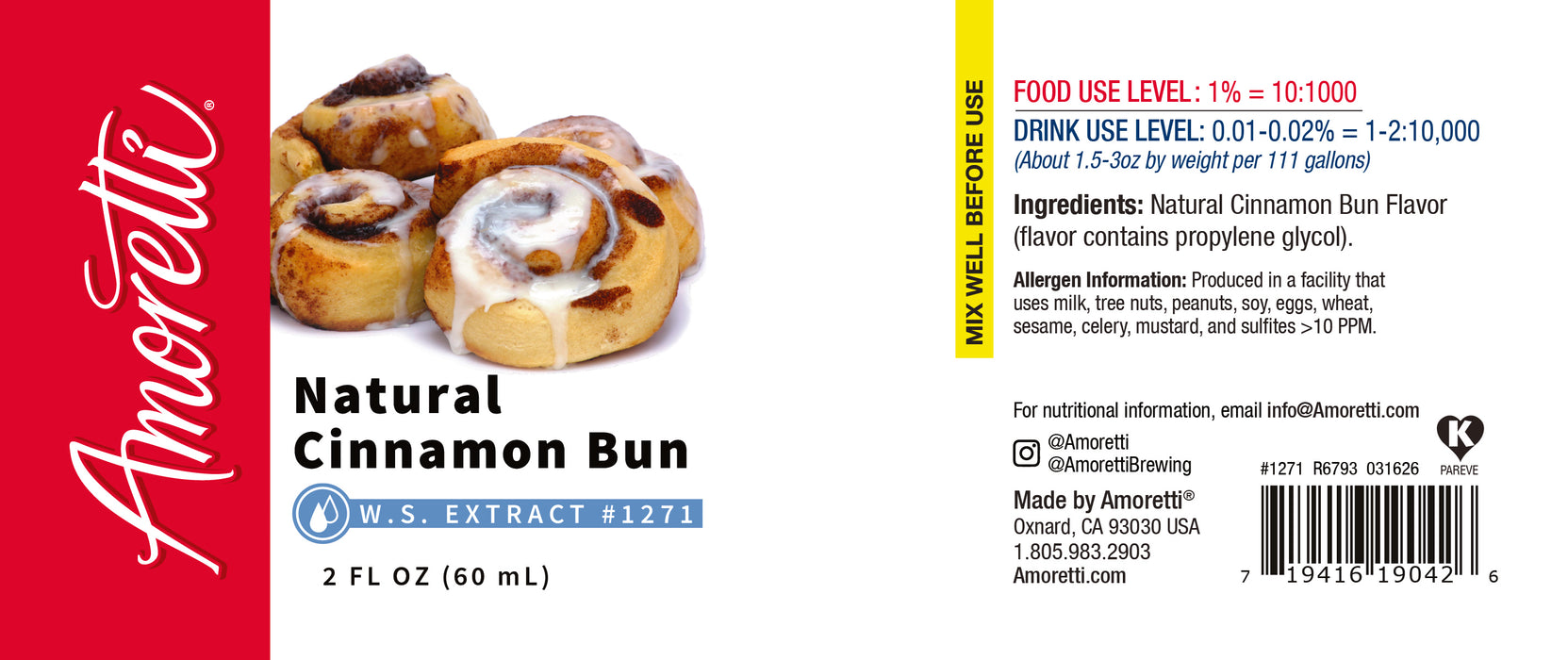 Natural Cinnamon Bun Extract Water Soluble