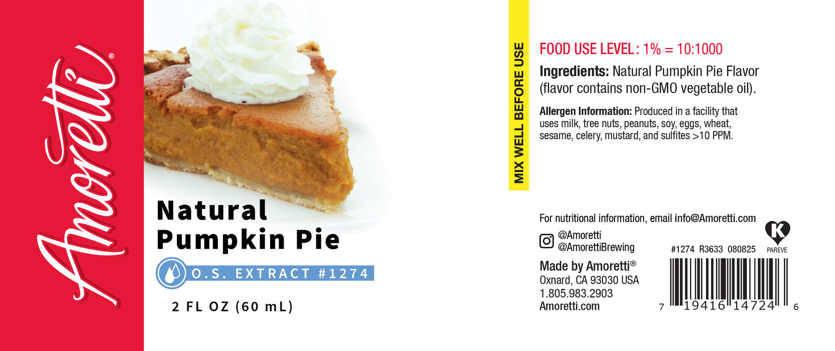 Natural Pumpkin Pie Extract Oil Soluble