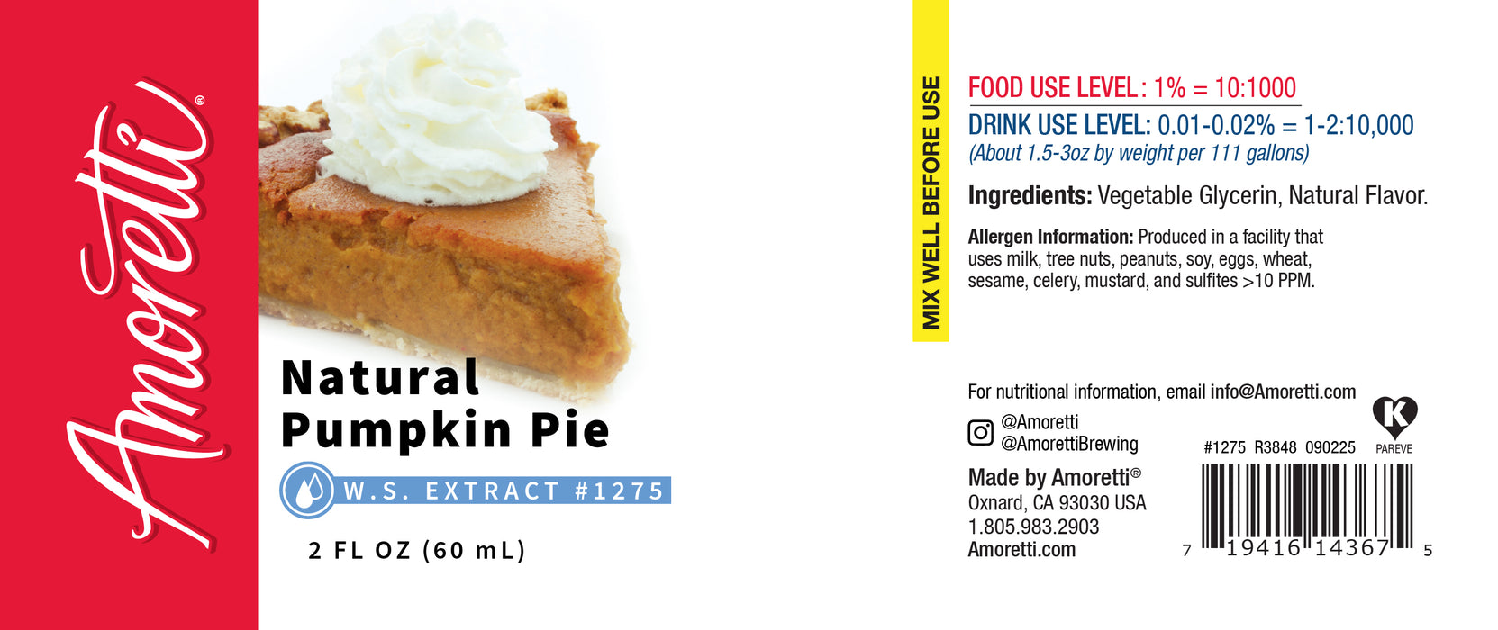 Natural Pumpkin Pie Extract Water Soluble