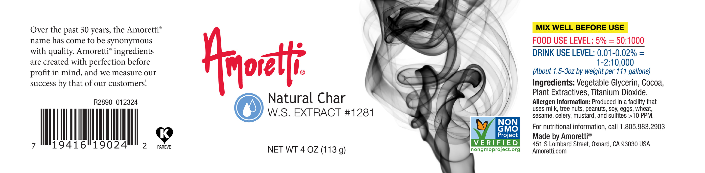 Natural Char Extract Water Soluble